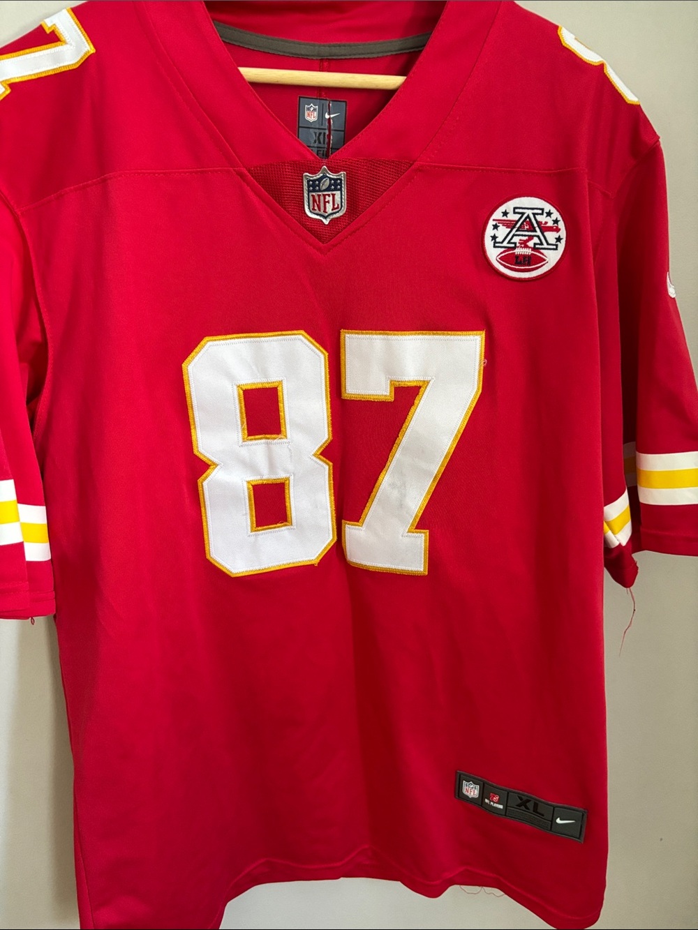 Nike Official Red Kansas City Chiefs #87 Kelce Football Jersey szXL